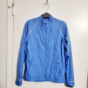 Asics Blue Woman's Running Jacket Size Medium